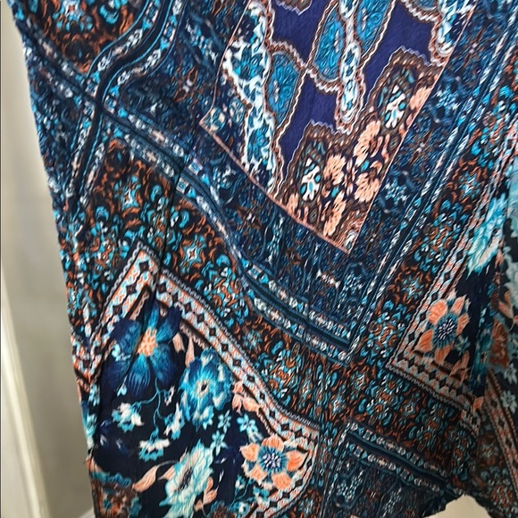 Blue Floral Kimono - Picture 2 of 4